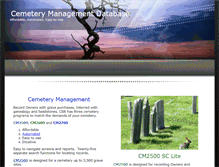 Tablet Screenshot of cemeterydatabase.com